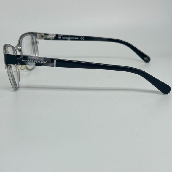 BANANA REPUBLIC Burke Black/ Silver Steel Mens Eyeglasses Frame 51-17-135 H14516 - Picture 3 of 8